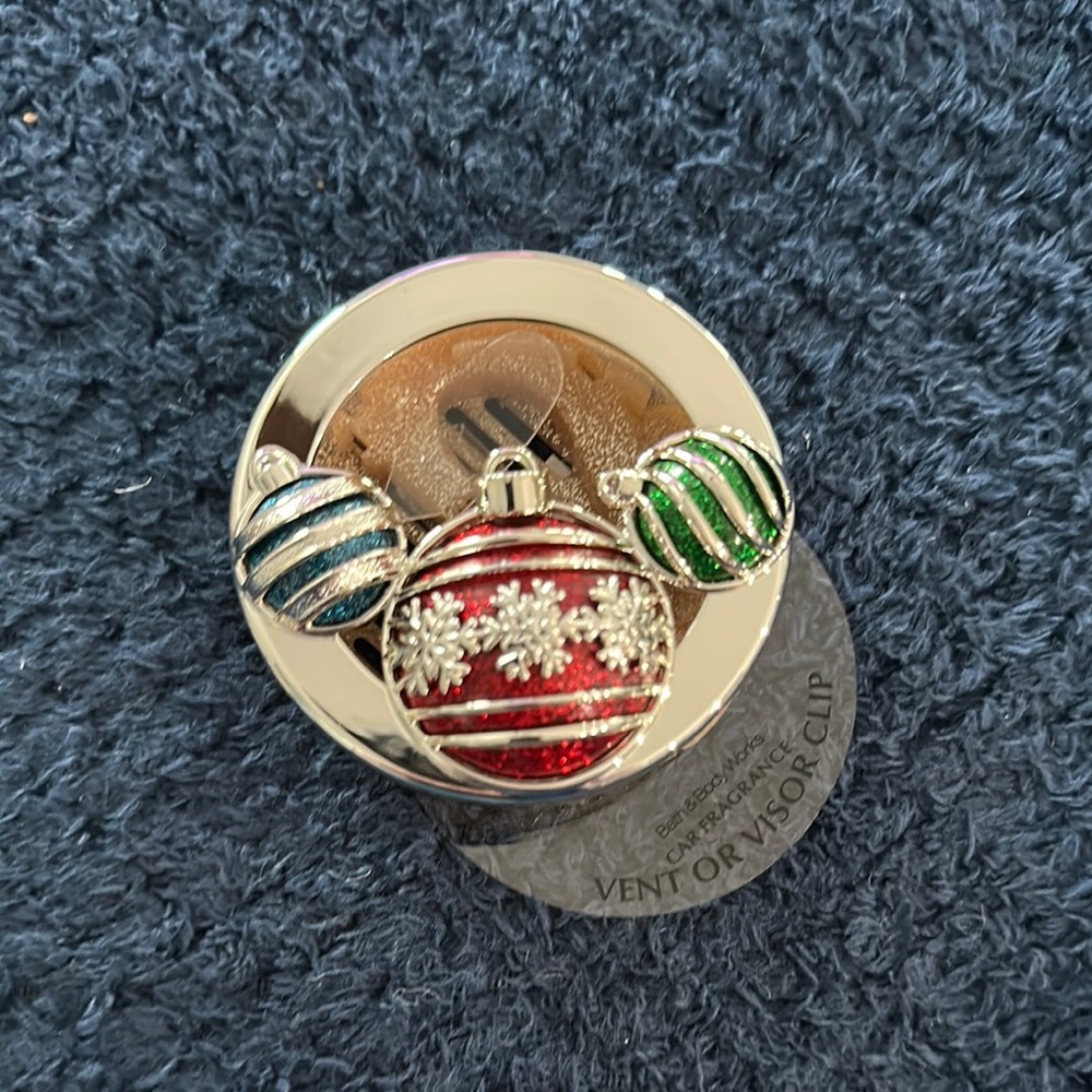 Bath & Body Works Holiday Ornament Vent or Visor Clip Fragrance Holder